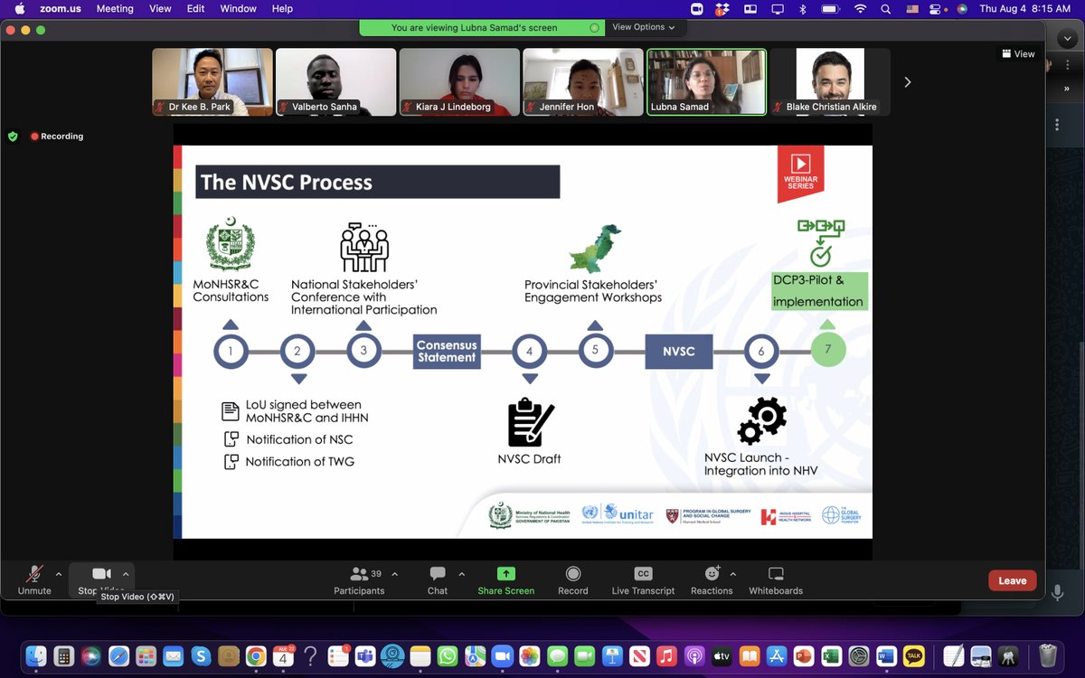 keepark's tweet image. Nationwide #surgicalsystem strengthening begins with political commitment and strategic planning. Excellent talk @HarvardPGSSC today by Dr. Lubna Samad @IHHN_PK on the #Pakistan experience. #GlobalSurgery #UHC 
@UNITAR @surgfoundation @theG4Alliance @WHOEMRO @GawandeUSAID