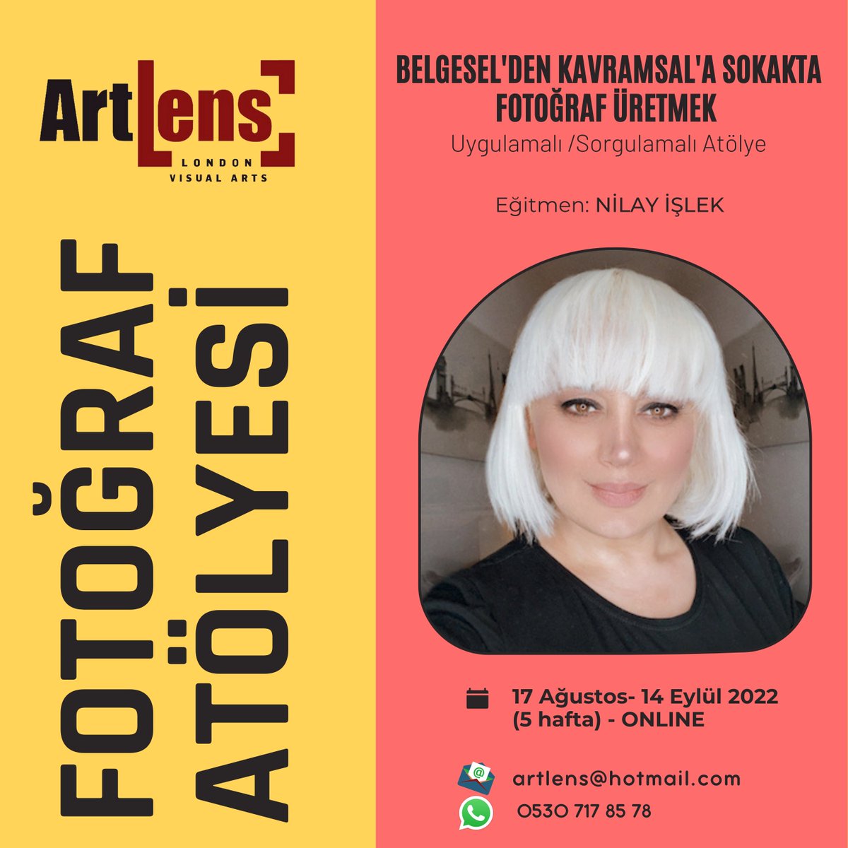 atolyeArtlens's tweet photo. Detaylar ve Ön Kayıt için: artlens@hotmail.com https://t.co/aBANrphZfk