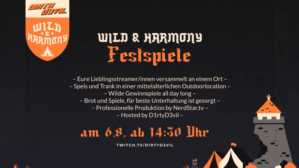 Ja moin ihr Heftigen!!! in 2 Tagen ist es soweit und es wird einfach Mächtig. 

Diese Festspiele sollen mein Dank an euch sein!

Natürlich Freue ich mich auf meine Community und auf die Mächtigen Gäste wie <a href="/BloodyNyuu/">BloodyNyuu</a> <a href="/ExeCuuuTe/">Execute</a> <a href="/C4mlann/">C4mlann</a> <a href="/Nzurisa/">Sana</a> @CirousStream <a href="/SeriumTV/">Serium</a> und mehr!