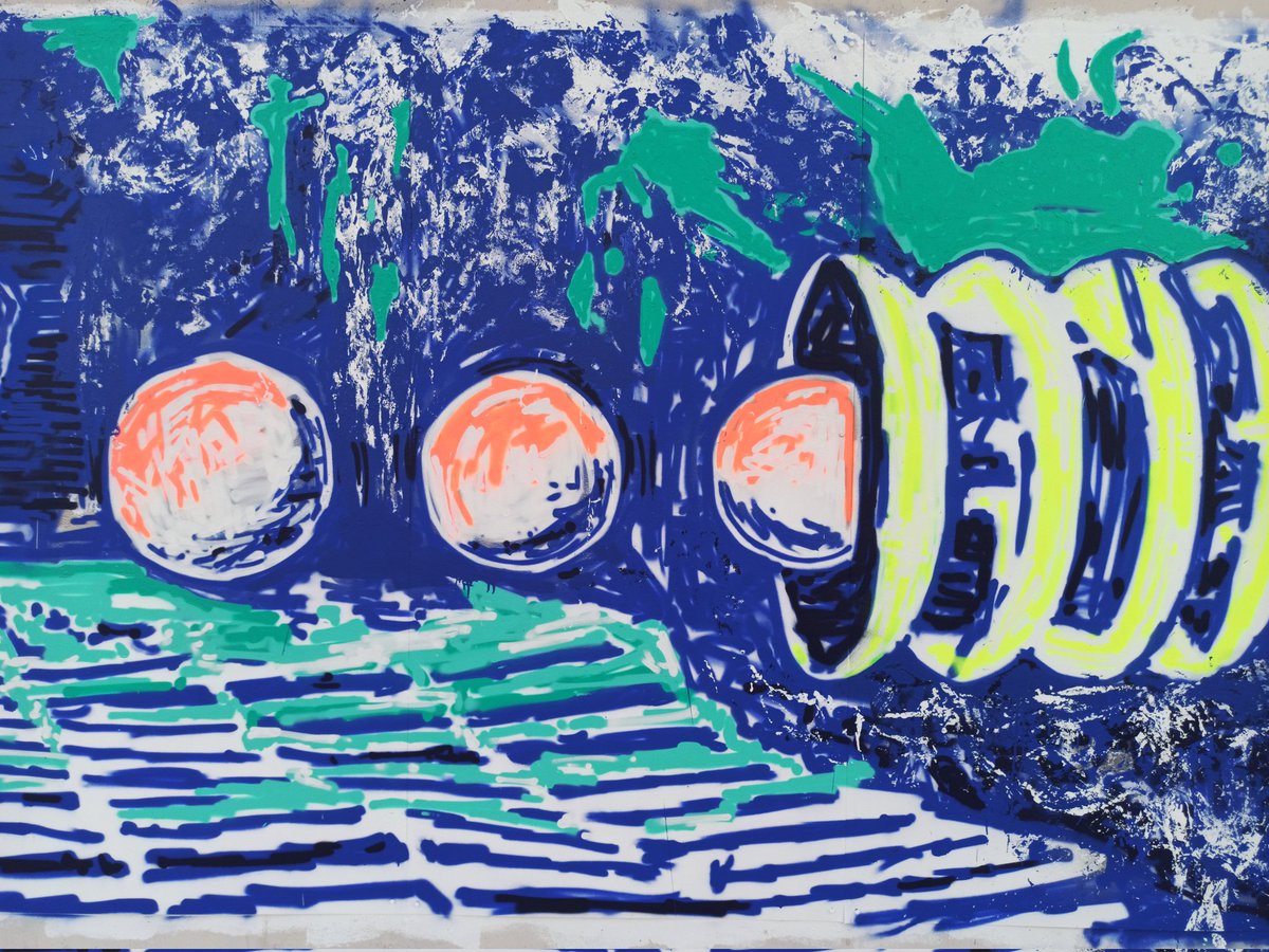 Ok let's tweet some non digital artworks ! This is a detail from a 20m X 2 m  piece 

#streetart #kez #kez3000 #graffiti #graffitiart #scifi #tezos #tezosart #NFTCommunity #NftColllectors #tezosnft  #landscape #Space #spacex