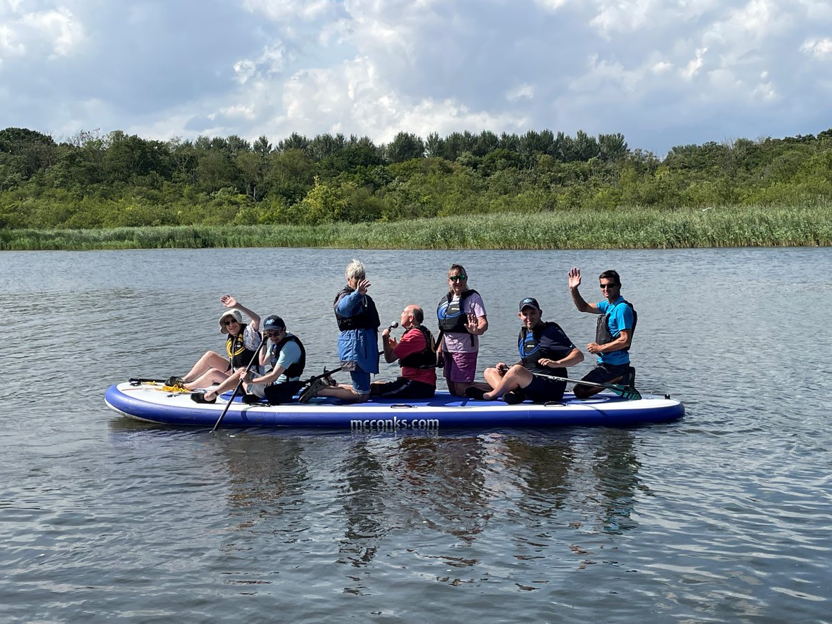 Making the most of the beautiful weather this week and our new <a href="/McConksUK/">mcconks sup🏄💦🤘</a>  Mega SUP!!
#SUP #SUPNorfolk #acccessibleSUP #accessibleboating #norfolkbroads #smilesallround