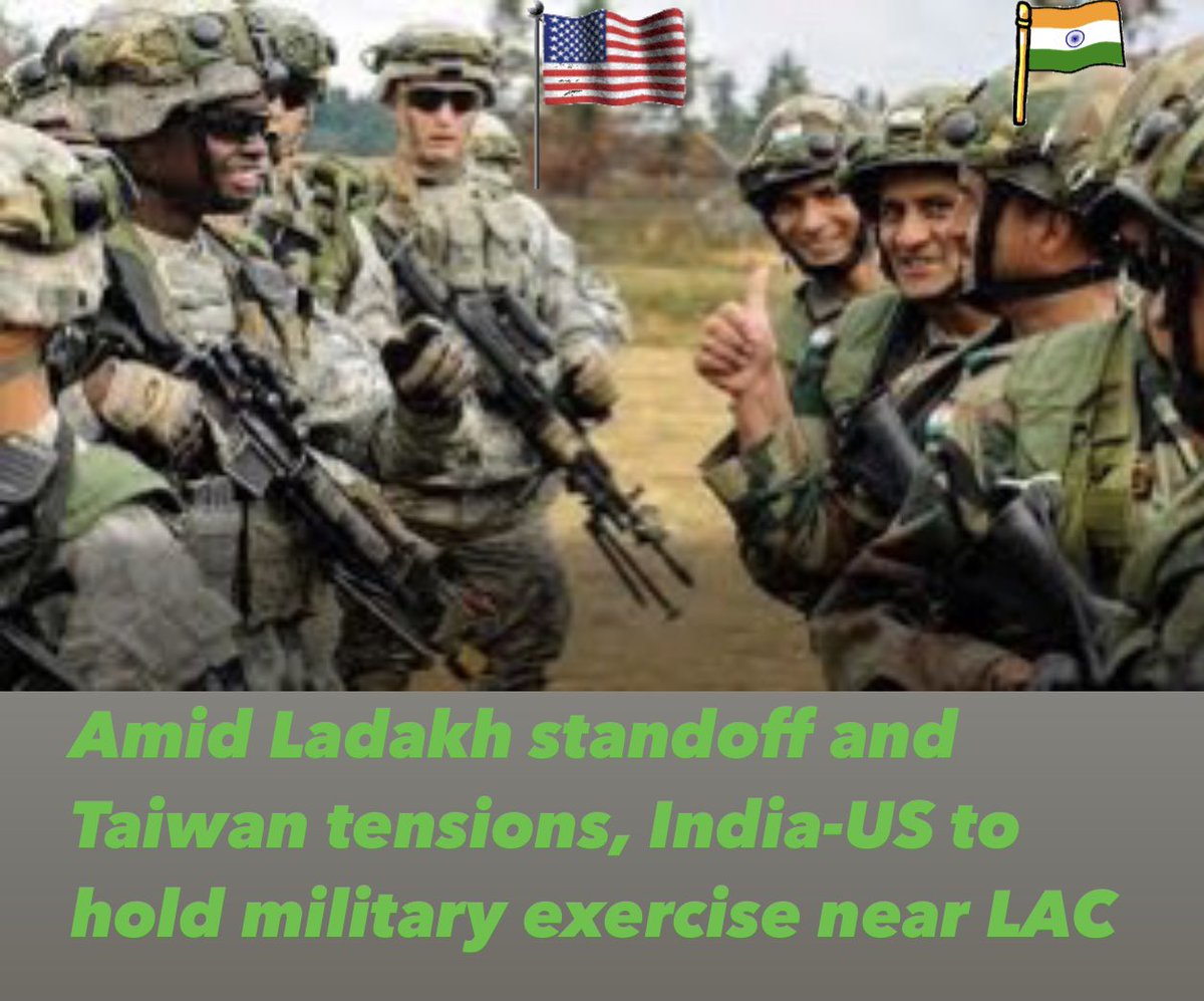 Amid Ladakh standoff and Taiwan tensions, India-US to hold military exercise near LAC #usa #india #usindians #taiwan #china #standoff #militaryexercise