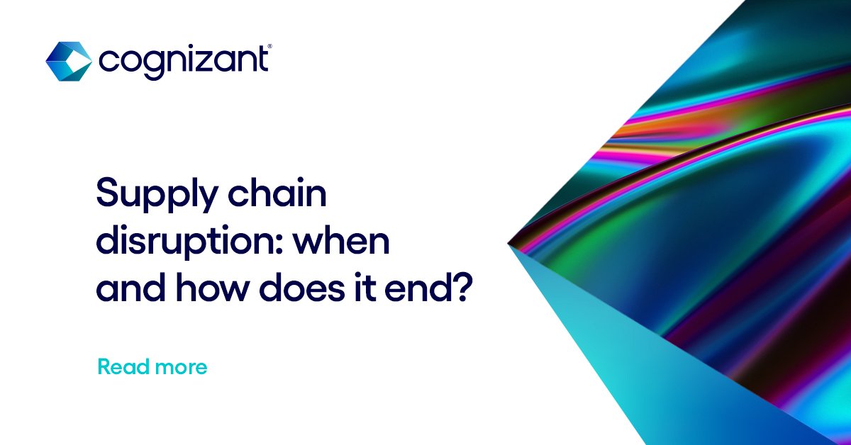 Cognizant's tweet photo. #TechtoWatchThursday: Automation, micro-fulfillment and alternative sources are all tools in the supply chain toolbox. @Cognizant Supply Chain Leader, Girish Dhaneshwar, talks disruptions and what we can expect next. Read more: https://t.co/33J3WapHiJ https://t.co/tdWzfqiP7O