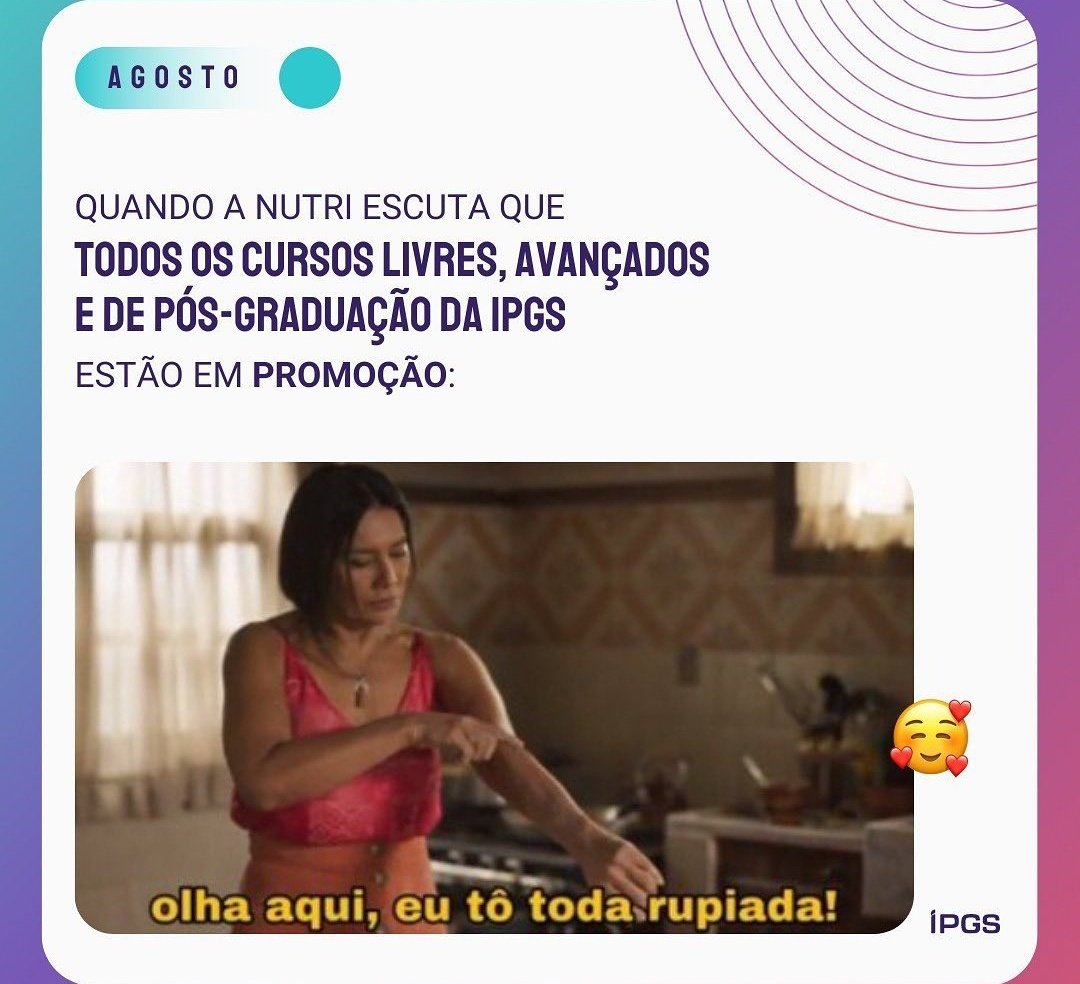 Agosto vem com tudo na Faculdade iPGS, não deixe de conferir!! ipgs.com.br