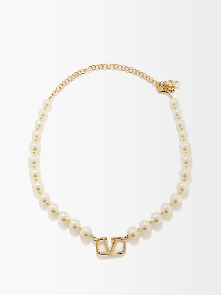 完成品 VALENTINOパールネックレス ネックレス - abacus-rh.com