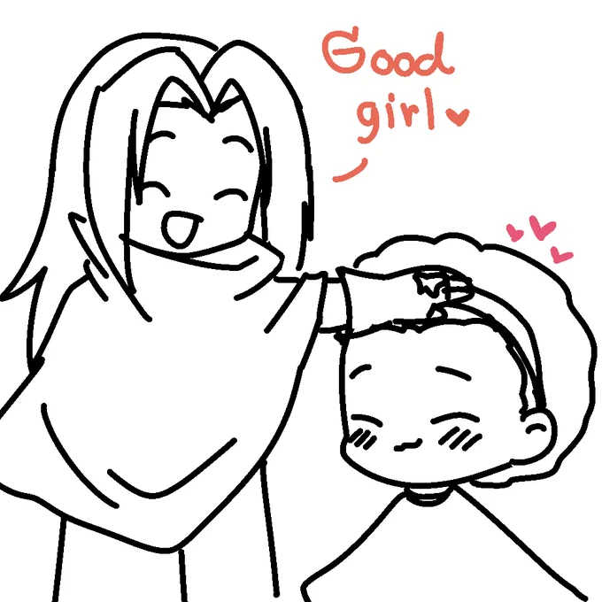 Good girl deserves head pat