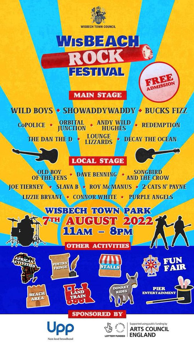 ScottACoe's tweet photo. If you're in #Wisbech this Sunday, the poetry fringe of #WisBeachRockFestival  will be running from 12noon to 4pm. I'm, there with these peeps &amp; others. See you there! 😎
@LizSennitt @KarimaShah @GARYHUSKISSON @SiFox75 @mark_fryday @DanJWrites @OwenCarrickPoet
#poetry #spokenword https://t.co/Bmet1WQFFl