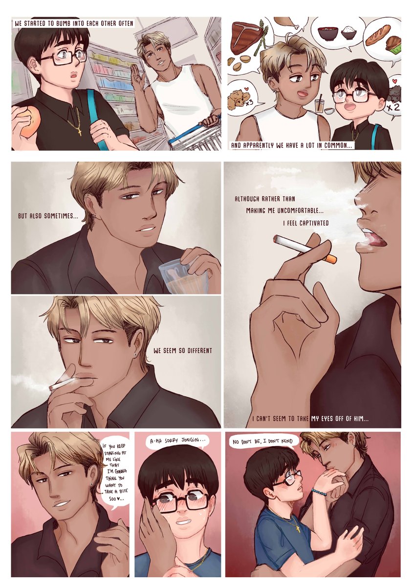 #TeamCream FANART TC94: Kyungsoo is a good christian boy, entirely naive to the world and just wanting to be good. Jongin is his new neighbor and anything but a good christian.

• kaisoo
• mature
• created by <a href="/Tamikoharts/">Tamikoh🐻🍞☕️🧋✨-ʕ ̿–㉨ ̿– ʔ-</a> ✨