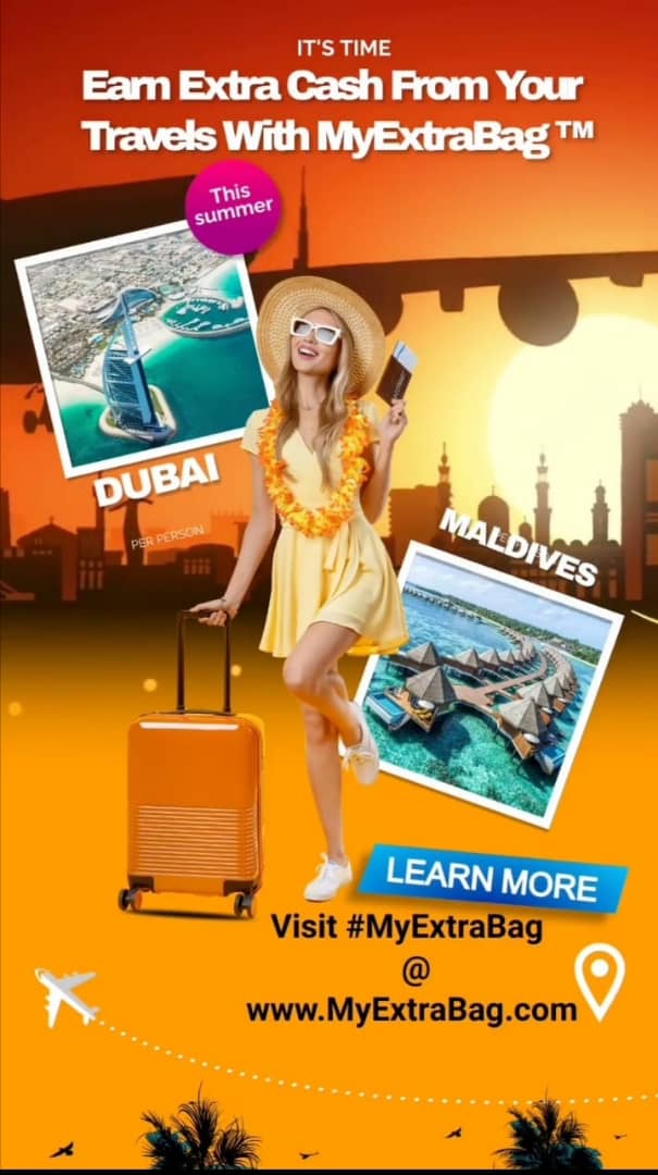 MyExtraBagcom's tweet photo. Earn Extra Cash From Your International Travels With https://t.co/39T1m33N4R
Sign up for your free account and learn more https://t.co/mxeuYtFhta #Taiwan #LoveIslandUSA #AllOrNothingArsenal #timesupolivia #PokemonPresents #onstorm #kagiso #kpss2022iptaledilsin #sabinus #capitec https://t.co/cWqMTamme6