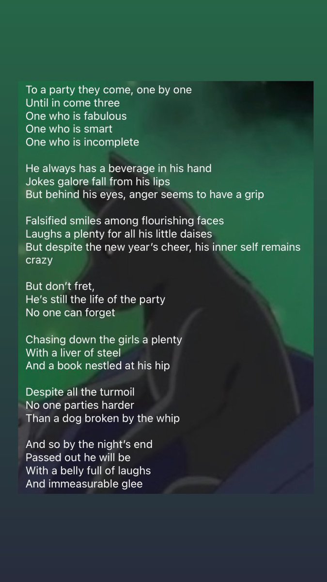 Bailey_Howls's tweet photo. For @ShigureWeek party theme, I wrote a short poem named “The ‘Dog’ of the Party.” 

#ShigureSohma #ShigureWeek #ShigureWeek2022 https://t.co/Oxo2ZS5X2K