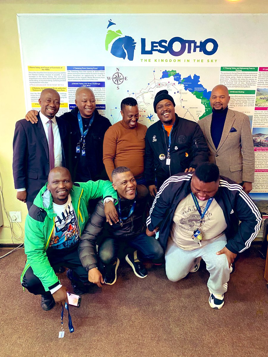 visitlesotho's tweet image. Mahoota&amp;amp;Vetkuk🤩
#SpringJumpOff here we go🕺
LTDC CEO, Dr. Nko, welcoming a collaboration in business and entertainment tourism in Lesotho. LTDC's Strategic Vision 2030 embraces collaborations and partnerships as priorities to achieve sustainable tourism outcomes
@AllWhitePartyLS