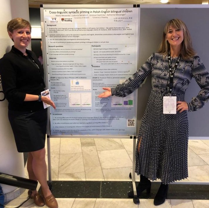 Thanks to everyone who came by to check out our poster! <a href="/ludoserratrice/">Ludovica Serratrice</a> #ISBPAC22 #isbpac2022