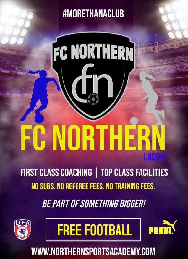 Free training
Free matches

We will cover the cost of all your football. Training Thursdays and games Sundays