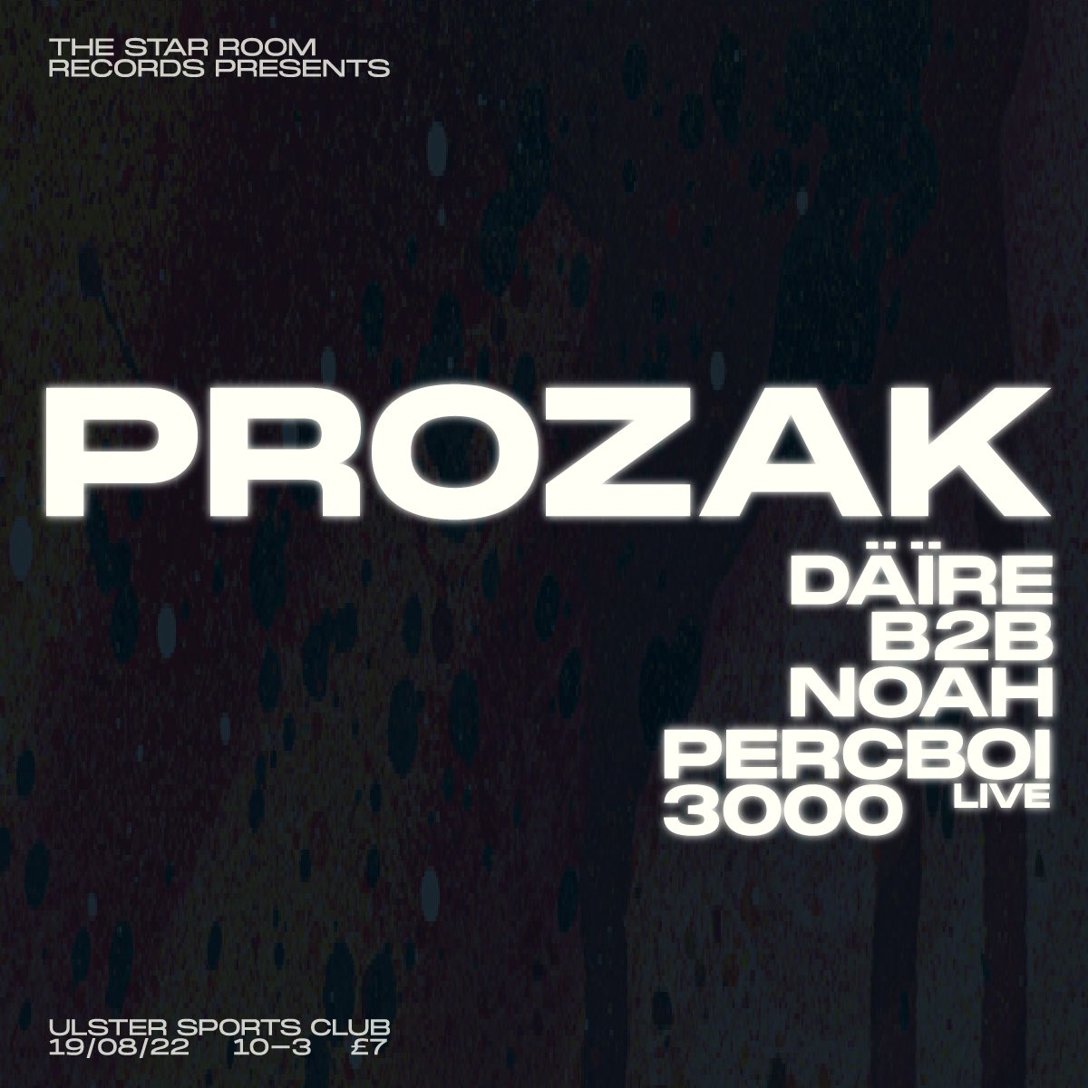 Bringing Prozak to Belfast in just over 2 weeks 🤝