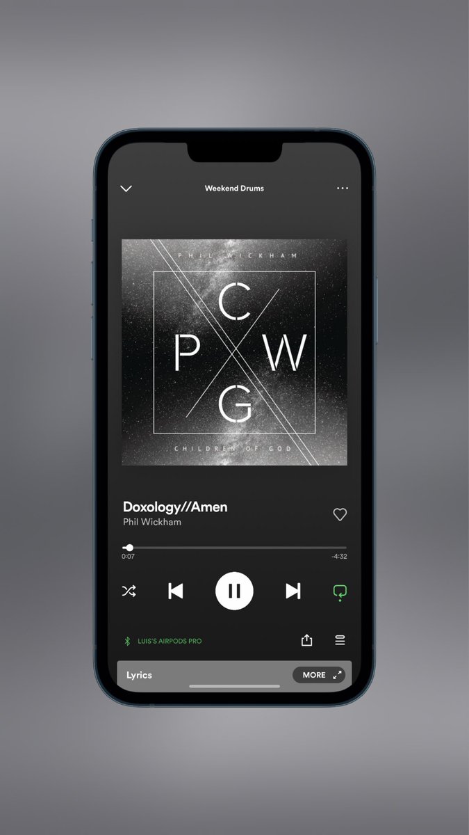 iamluisgaray's tweet image. Today’s jam. @philwickham 

#worship #iOS16Beta4