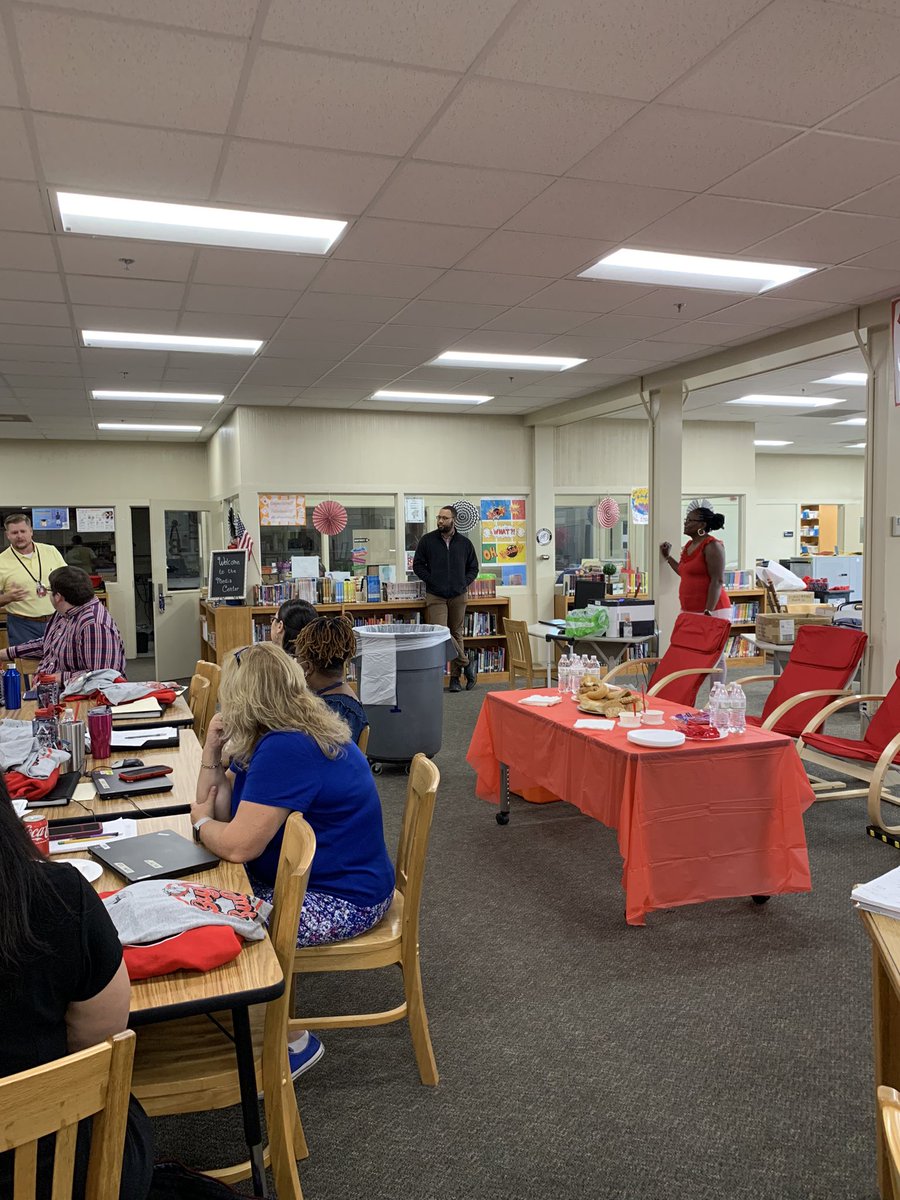 Bryson_MS's tweet photo. Our new teachers and staff are here for orientation in preparation for the 2022-23 school year! We are so happy they are here!! #BMSStrong https://t.co/v91aCTnZ4j