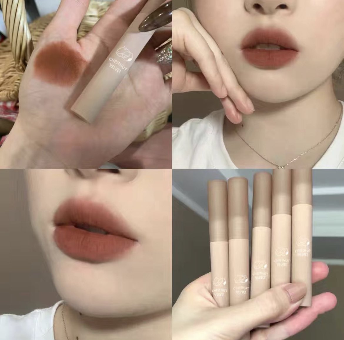 howtoslimforyou's tweet photo. มีลิปมาแนะนำ คือเห็นรีวิวในtiktok เลยซื้อตามของ Daimanpu เป็นลิปแมท เนื้อกำมะหยี่ สีแน่นมาก โดยเฉพาะสี #BR04 ให้ฟีลตุ่นๆ ที่สำคัญในแอพส้มราคาหลักสิบ ลองหาตำกันดูน้า #รีวิวช้อปปี้ #รีวิวลิป #รีวิวเครื่องสําอาง #ใช้ดีบอกต่อ https://t.co/ammMq1DzzZ