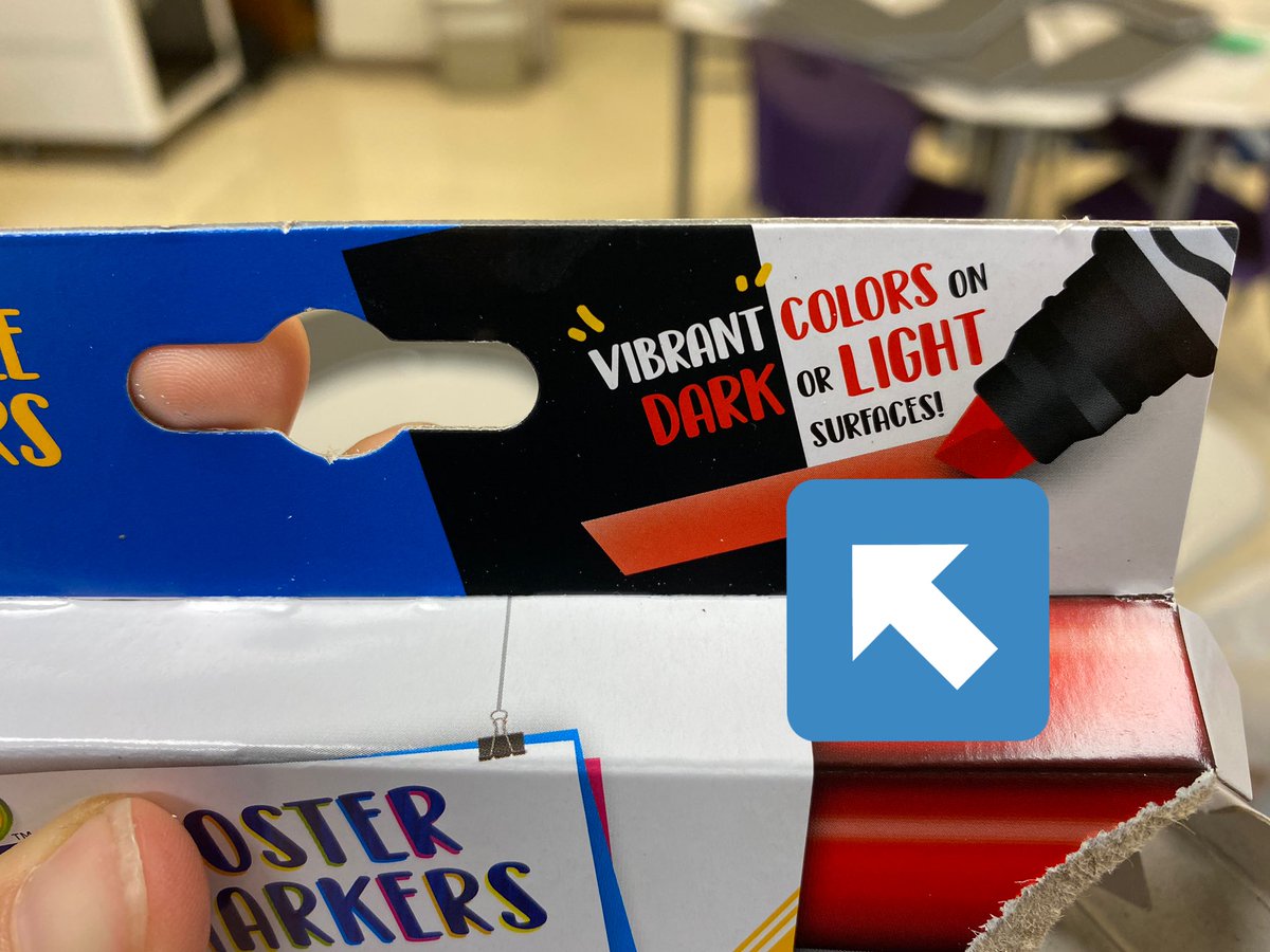 teasleyteach's tweet photo. @Crayola a little misleading. Sad teacher. I wrote “this does not work” and went over it several times. Can you see it? 🤦‍♀️😂 Don’t buy. https://t.co/GNbiajOl7W