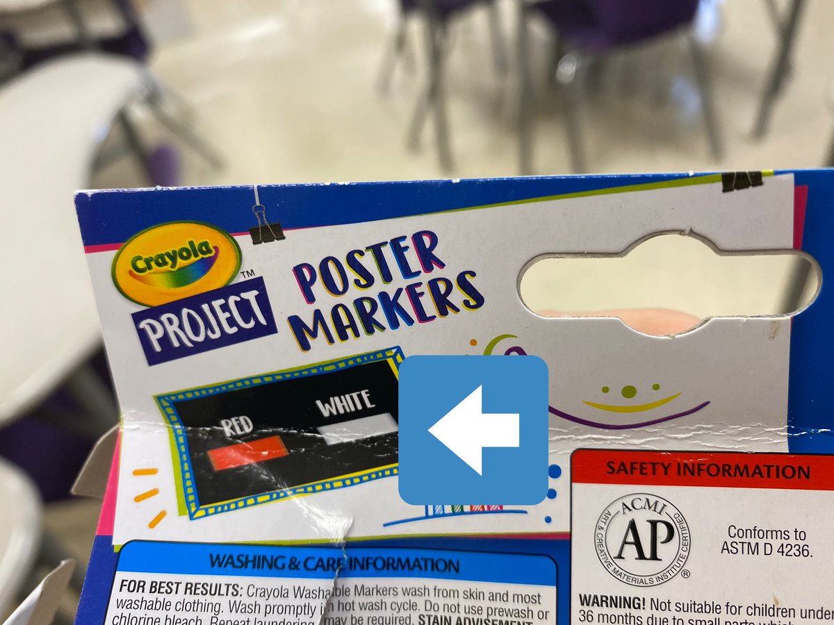 teasleyteach's tweet photo. @Crayola a little misleading. Sad teacher. I wrote “this does not work” and went over it several times. Can you see it? 🤦‍♀️😂 Don’t buy. https://t.co/GNbiajOl7W