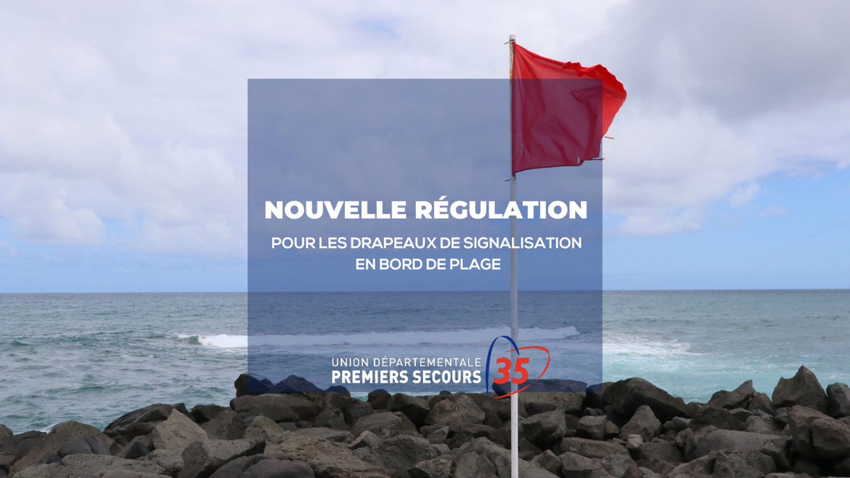 UDPS35's tweet photo. [ INFO ℹ ] Nouvelle #signalisation en bord de plage.

🚩 Saviez-vous que toute la signalétique des drapeaux en bord de #plage a été modifiée  ? 

👉 Plus d'informations sur l'article de @France3Bretagne : https://t.co/TOVnjYfI3o https://t.co/xdvUKdMU51