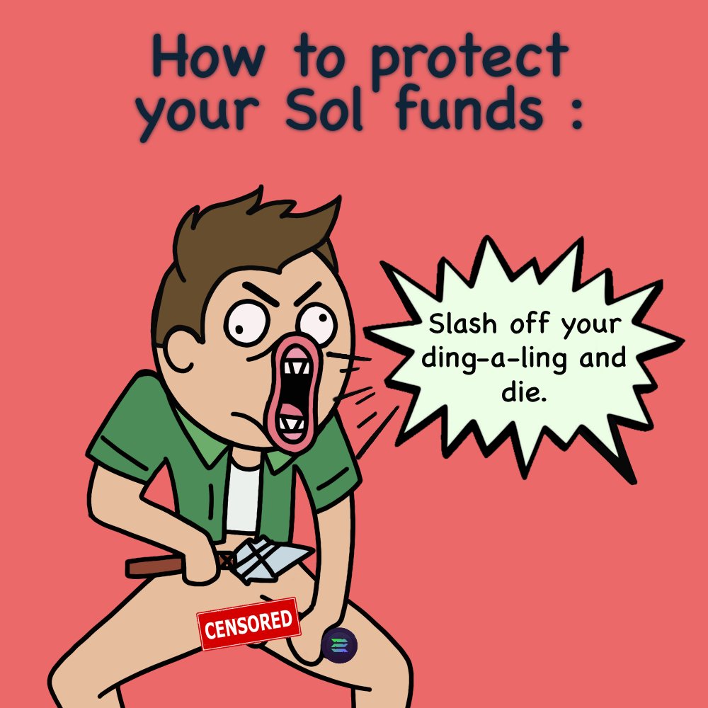 $SOL cucks eat this phanthom cock

DEVS TFL has a solution to unfuck the hack

<a href="/tflnft/">Total Fucking Losers | FREE MINT LIVE</a> WL has is 99% full

Interact with the post &amp; comment down your address for last WL chance. 

#EthereumNFT #Solana #SolanaHacked  #ETHGiveaway #solanahack #NFTs #whitelist  #SolanaCommunity #SOL