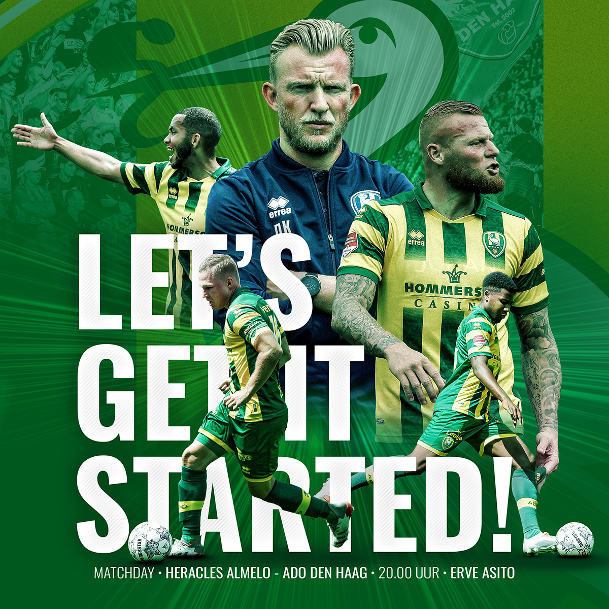 💥 𝗟𝗘𝗧'𝗦 𝗚𝗘𝗧 𝗜𝗧 𝗦𝗧𝗔𝗥𝗧𝗘𝗗! 

De eerste 𝐦𝐚𝐭𝐜𝐡𝐝𝐚𝐲 van het seizoen! 
#ComeOnTheHague #herADO