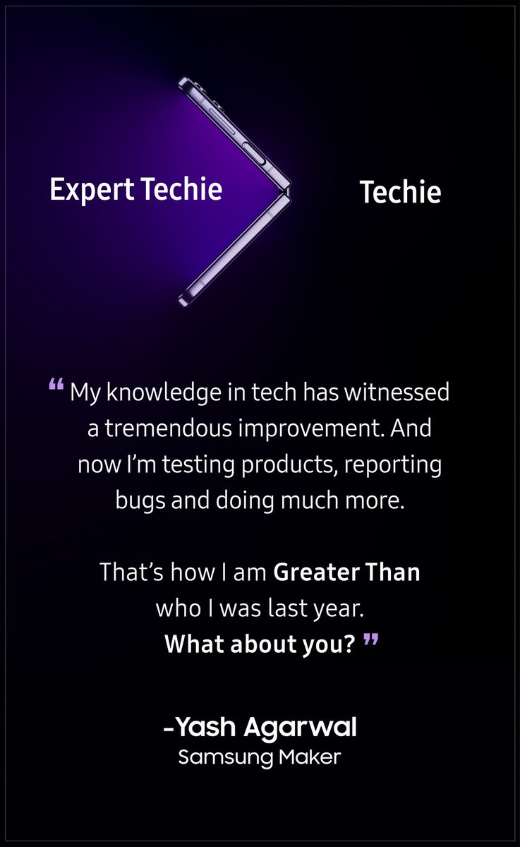 yash_developer's tweet image. This is something very special form @SamsungIndia Thankyou for this Personal Card.
Can’t wait to watch something greater than before unfold at Samsung.com samsung.com/in/unpacked/
#SamsungUnpacked #TeamGalaxy #SamsungMembers #Samsung