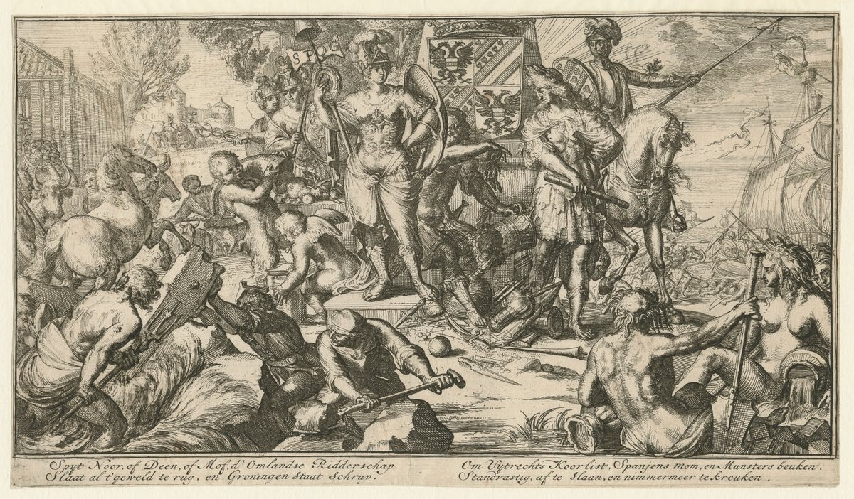 28 augustus - De strijd is voorbij! De troepen van Bommen Berend zijn weg. Op deze dag herdenken we de bijzondere voorvallen en de moed van de mensen in de stad: ’Ongemeen was de couragie by alle man, [...] vrouwen en kinderen incluys'. kaart1672.nl/#/marker/28-au…