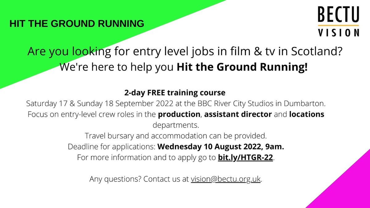 Check out this great free course Hit the Ground Running by <a href="/BectuV/">BECTU Vision</a> for aspiring TV workers 👇 
We love the dyslexia-friendly formatted application!
#NoWrongPath #dyslexia 
ow.ly/FHJt50KbpwO