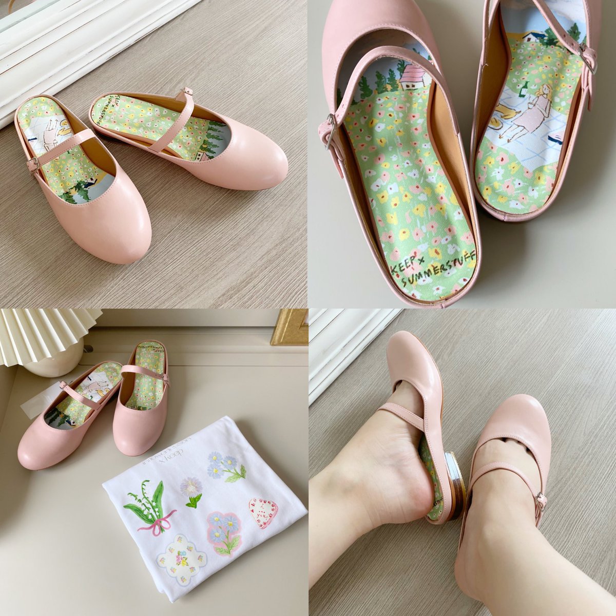 ฉันชอบแบรนด์นี้มากกกก keep by 1969 ทำอะไรออกมาน่ารักไปหมด ตอนนั้นสั่งเสื้อยืดไปชอบมาก ผ้านุ่ม ลายสวยไม่ซ้ำใคร ล่าสุดไปโดนรองเท้ามารุ่น Mary Jane วินเทจๆ ดูเป็นรองเท้านักเรียนอังกฤษ ดีเทลคือชนะเริ่ด สวยน่ารักแบบตะโกน ที่สำคัญใส่ง่าย ใส่สบาย มีหลายสีหลายแบบด้วย ไปตำๆๆ