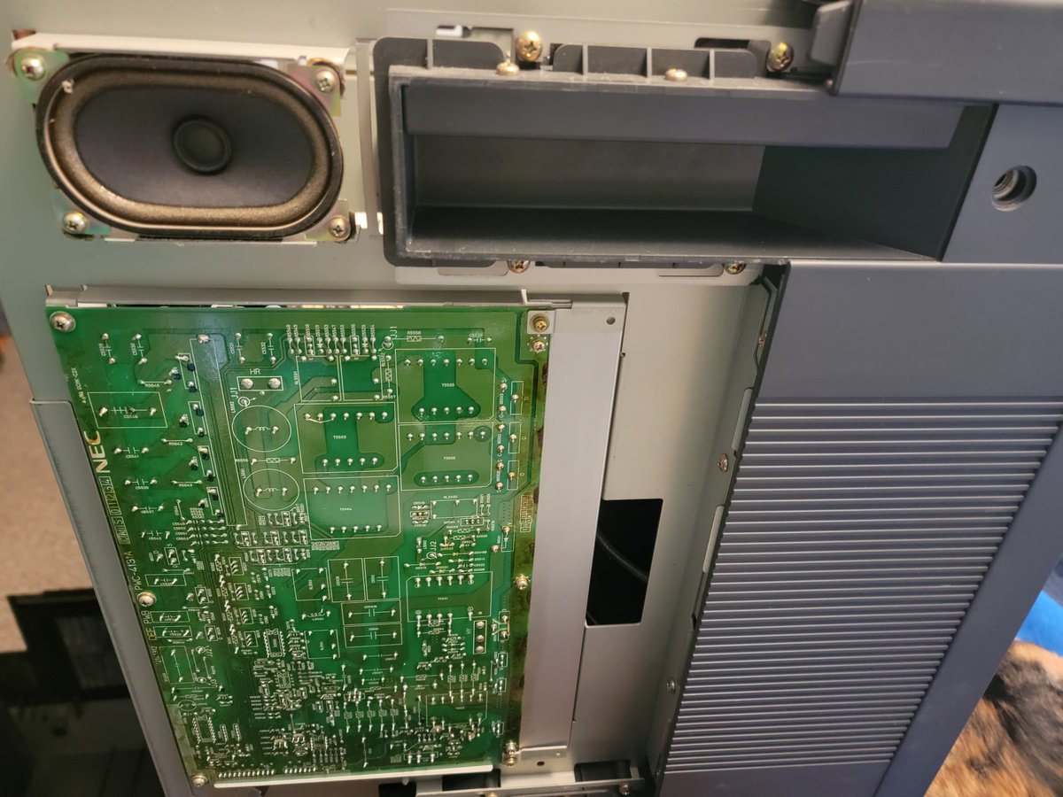 RunningRetro's tweet photo. Starting to recap and clean up the NEC XM29.  I love how this thing is put together. https://t.co/sGyJ1XsF46