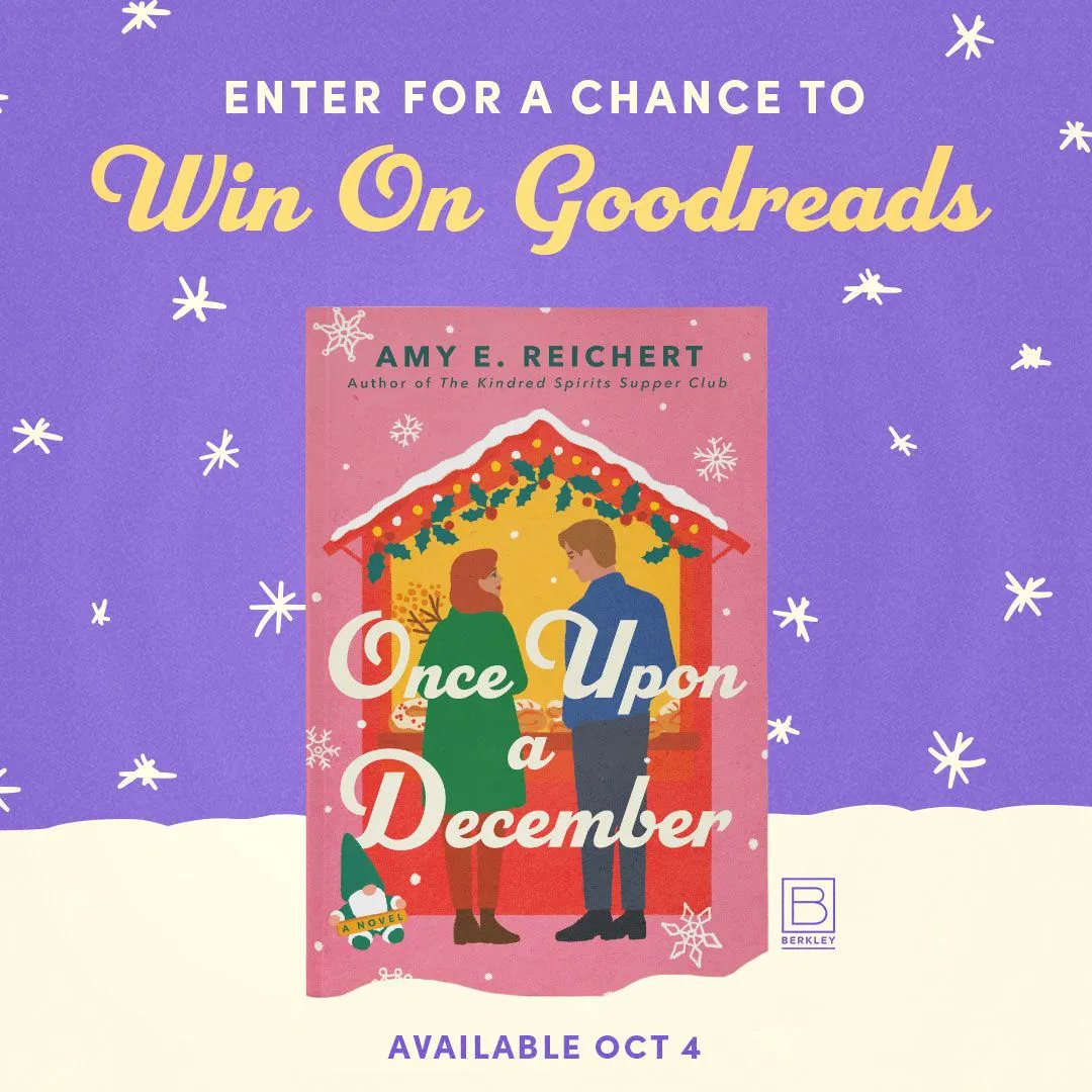 aereichert's tweet photo. Let's celebrate 2 months until launch with a @goodreads giveaway!!! 
@berkleypub is giving away advanced copies of ONCE UPON A DECEMBER. 

https://t.co/b1mPgRl5l7 

#onceuponadecember #ouad #amyereichert #berkley #holidayromance #holidayrom
#christmasbook #goodreadsgiveaway https://t.co/bcWhF2pDs0