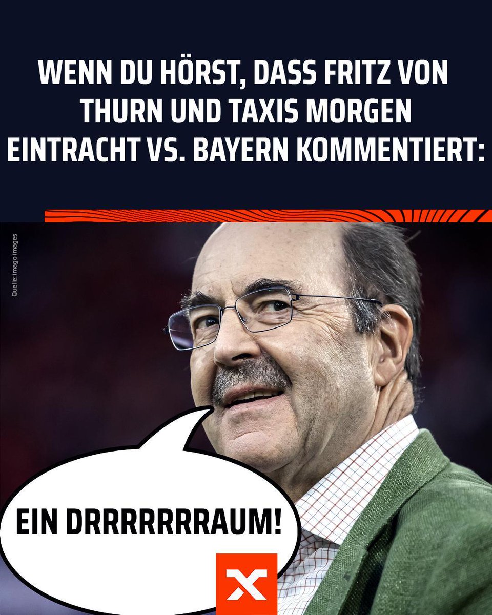 "Huuuuuiiiiiii, wir haben ein Comeback meine sehr verehrten Damen und Herren!" 🤣 Es ist wirklich wahr: Fritz von Thurn und Taxis wird das Eröffnungsspiel der neuen Saison #SGEFCB am Freitag bei EintrachtFM als Co-Kommentator begleiten! 😍 #FritzLove