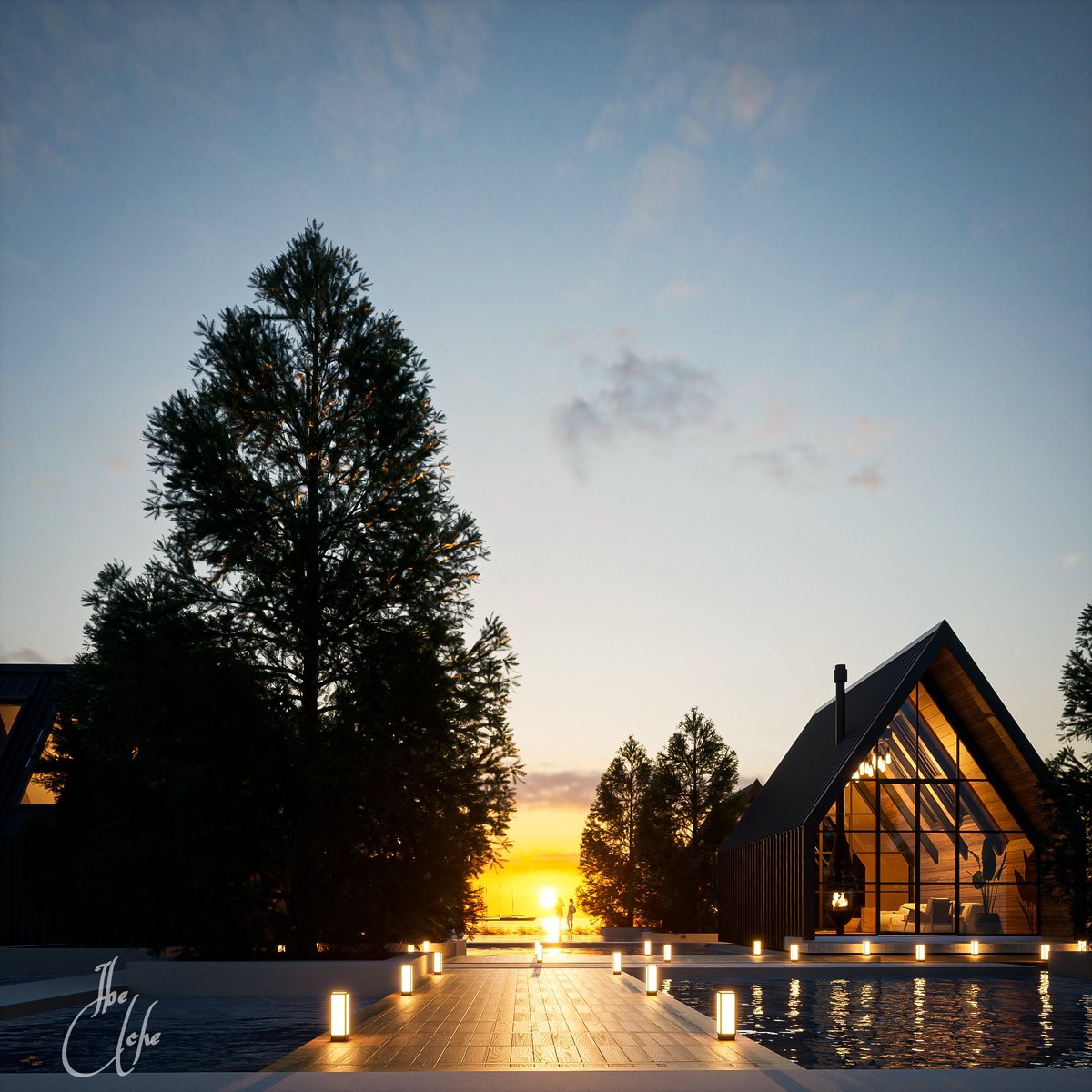 IbeUche_'s tweet photo. C O T T A G E
..
Study on "sunset" and "blue hour"

SketchUp > Twinmotion > Photoshop 

Model credit: @NONFUNGIBLEUDO
..
Comment your favorite frame ✌🏽
..
#archiviz#3dvisualization#sunset#blue#bluehour#twinmotionrenders#archilovers#architecture https://t.co/vmzKjd4Fiw