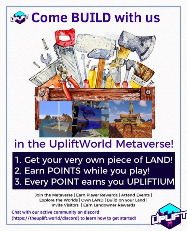 theupliftworld's tweet image. QUOTE TWEET with your #WAX wallet!

🚨3 will WIN LAND (ENDLESS hours of gameplay😉)🚨
🏆1X Thoon Land Pack
🏆1X Thoon Land Pack
🏆1X Londom Land Pack

Join the #UpliftWorld #METAVERSE (theuplift.world/getting-starte…)&amp;amp; EARN REWARDS NOW!😉

&amp;amp; Get #ETH land here🔥: worldmaps.theuplift.world/sale/Degen1