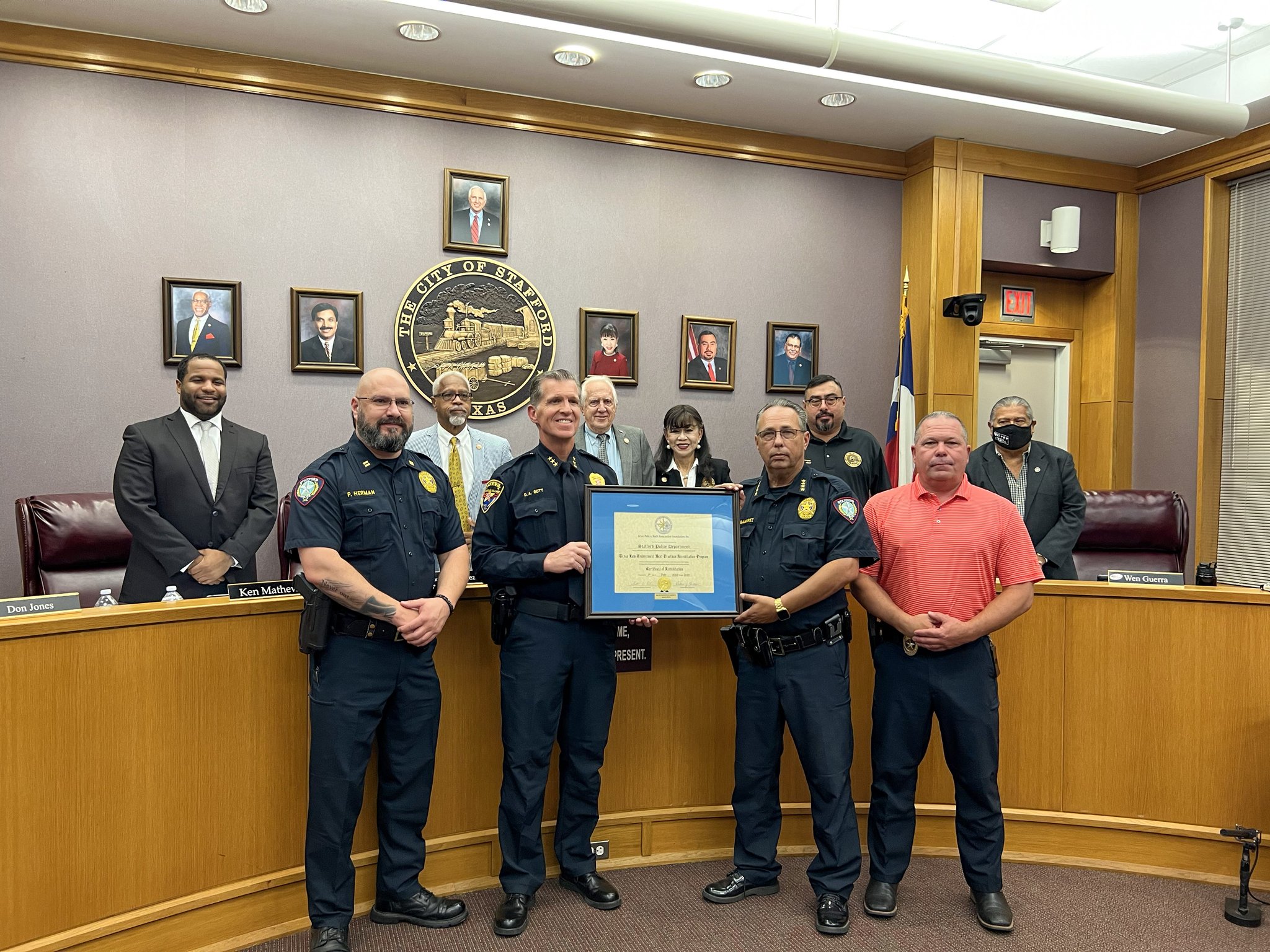 City of Stafford on Twitter "Hedwig Village Police Chief Gott