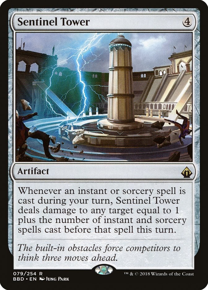 cloudcurio's tweet image. Built a Temur #EDH deck whose main goal is to cast Genesis Storm with two copies and get the only 3 nonland permanents in my 99. I have a bunch of Regrowth style cards to trigger Sentinel Tower from there. Was able to build it for about~$100, excluding the price of the commanders