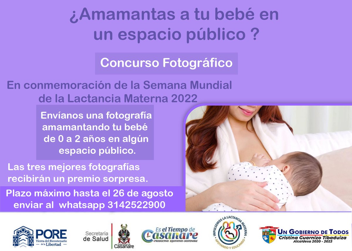 #𝐈𝐌𝐏𝐎𝐑𝐓𝐀𝐍𝐓𝐄 ¿𝐀𝐌𝐀𝐌𝐀𝐍𝐓𝐀𝐒 𝐀 𝐓𝐔 𝐁𝐄𝐁É 𝐄𝐍 𝐔𝐍 𝐄𝐒𝐏𝐀𝐂𝐈𝐎 𝐏Ú𝐁𝐋𝐈𝐂𝐎?
La Secretaría de Salud de Casanare, adelantará un concurso de fotografía 📸 más detalles aquí: m.facebook.com/story.php?stor…