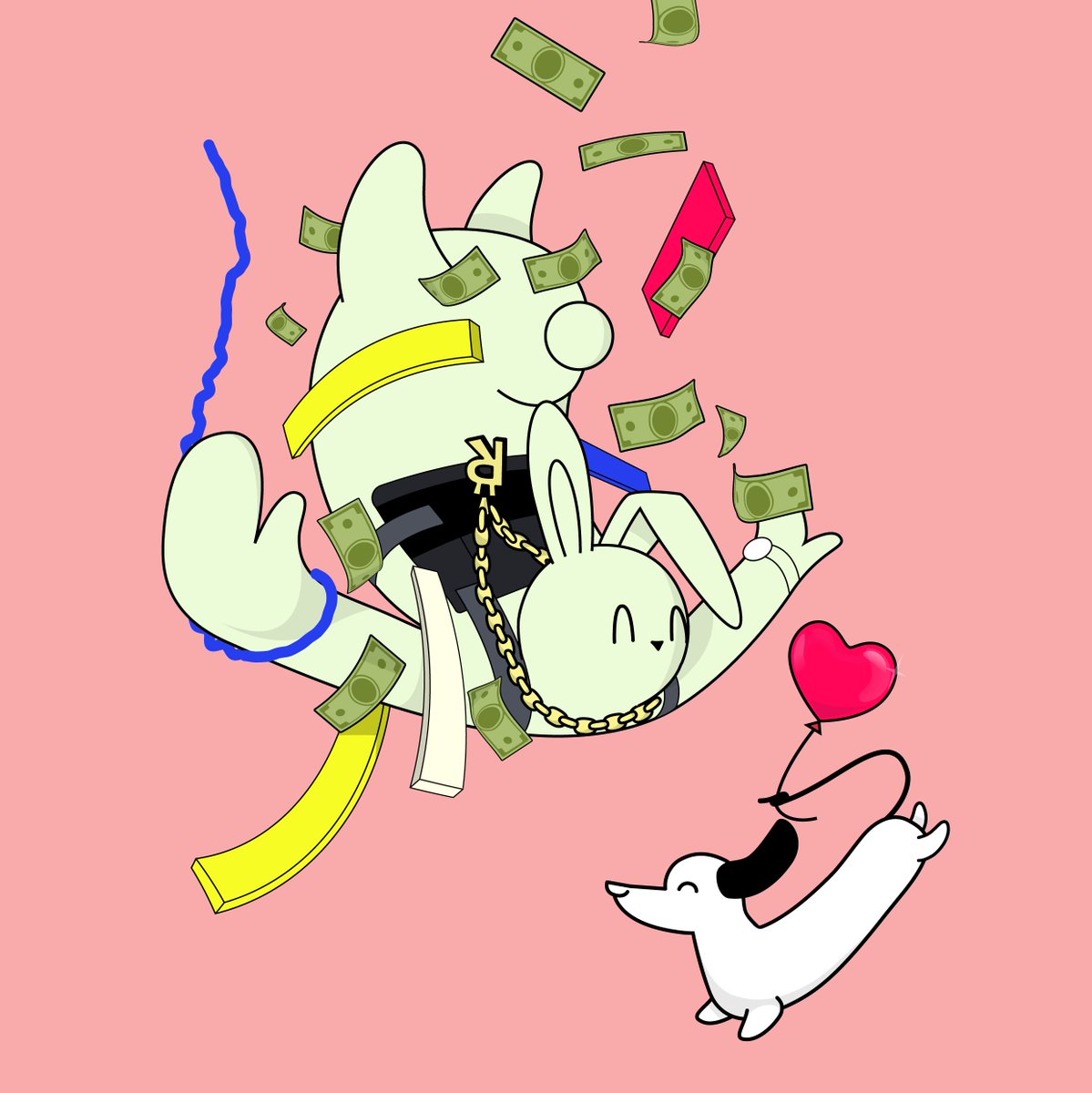 MoondogsNFT's tweet photo. Moondogs mega thread 🧵

In just 1 week, Moondogs will be 1 year old! 🥳

Let's recap and dive into all things Moondogs and Rich Rabbits 🐶❤️🐰 https://t.co/hLrDg616bv