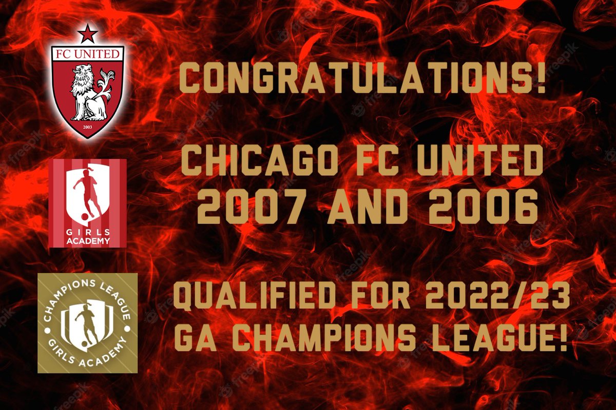 Boom! #FCUGA 07 and 06 <a href="/GAcademyLeague/">Girls Academy</a> Champions League in 22/23 season!