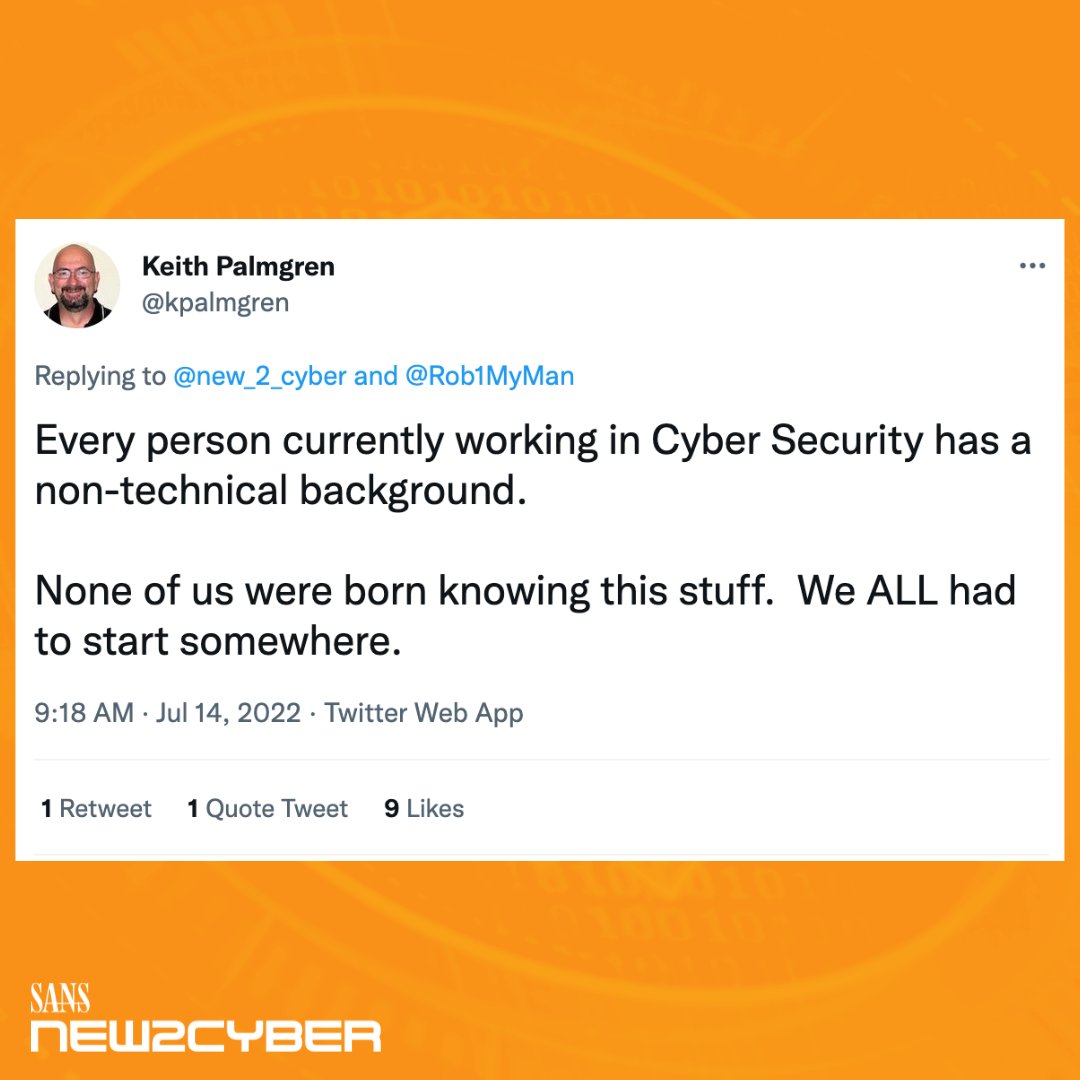 We couldn't have said it better ourselves @kpalmgren!

#cybersecurity #infosec #STEMcareers