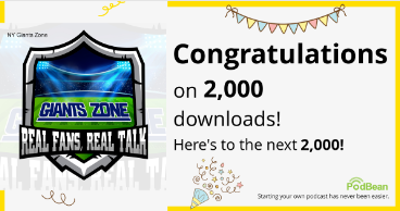 SFLSteven's tweet photo. HUGE thxu to all our amazing guests &amp; listeners!  So proud.  @giants_zone2022 reaches another milestone. #RealFansRealTalk
@the_real_rob_z @JefePil @MisterGHF @IamEliRacks @DaEntertainah85 @TommyG105 @TideWorldOrder @GBB4Life13 @BThomps81 @mjbrier @jokershawn37 @bporras1 @RobbR9 https://t.co/JYX1ORbm77