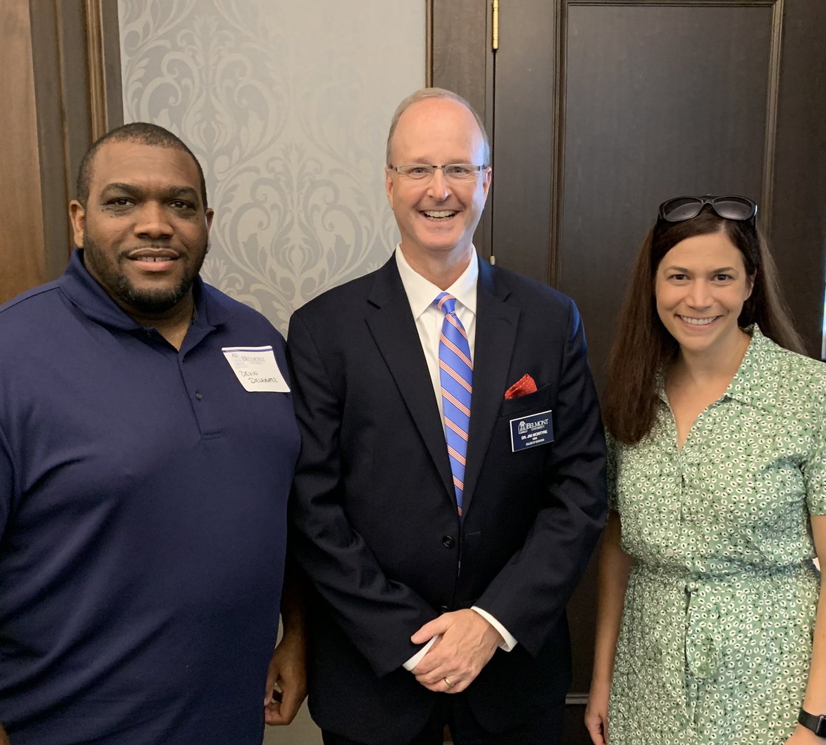 DeanJimMcIntyre's tweet photo. Welcome to two outstanding new members of our Belmont College of Education team: Faculty Fellow Dr. Devin DeLaughter and Assistant Professor / Director of Clinical Practice Dr. Annie Insana! Both bring a wealth of experience and expertise. #LetHopeAbound #TeachBrilliantly https://t.co/dw3iuVL58O