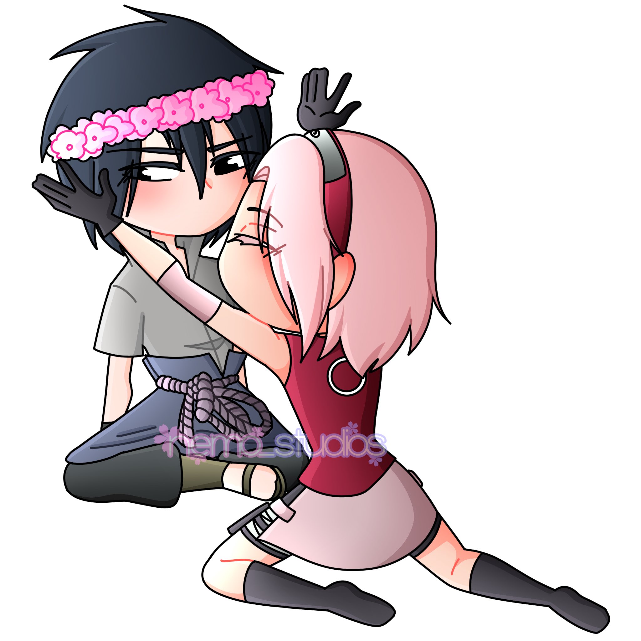 sasusaku chibi | sakurago | Flickr