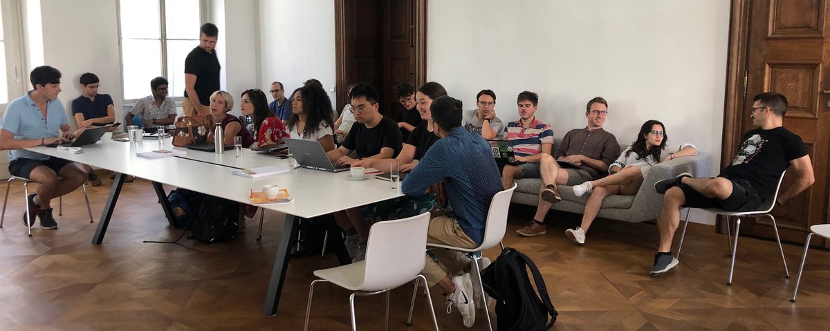 CSHVienna's tweet photo. People flocking in to attend today's @IIASA-@CSHVienna 4 minutes flash talk exchange meeting! 😎
Welcome to the participants of #IAASA's #YSSP Young Scientists Summer Program ! https://t.co/dZ3oZdJTdv