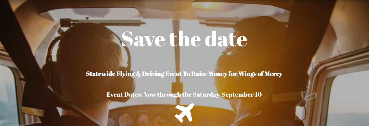 WingsofMercyWM's tweet photo. Don't Delay! ✈ Wings For Michigan Event Registration OPEN! - https://t.co/Serh8arzZj https://t.co/A5X5z3bHvJ