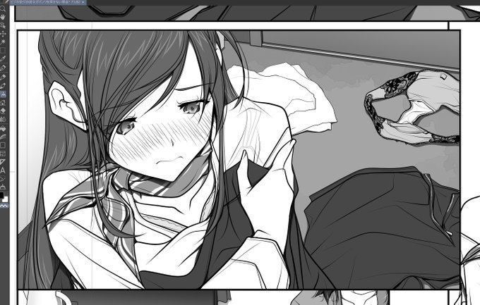 新作「彼女がパンツを穿かない理由-ビジホ受付嬢編-」のビジホの背景完了!後は描き漏らしチェックしてだから、確実に明日には入稿できて、夏コミには販売できるよーw #かのパン #FANZA同人 