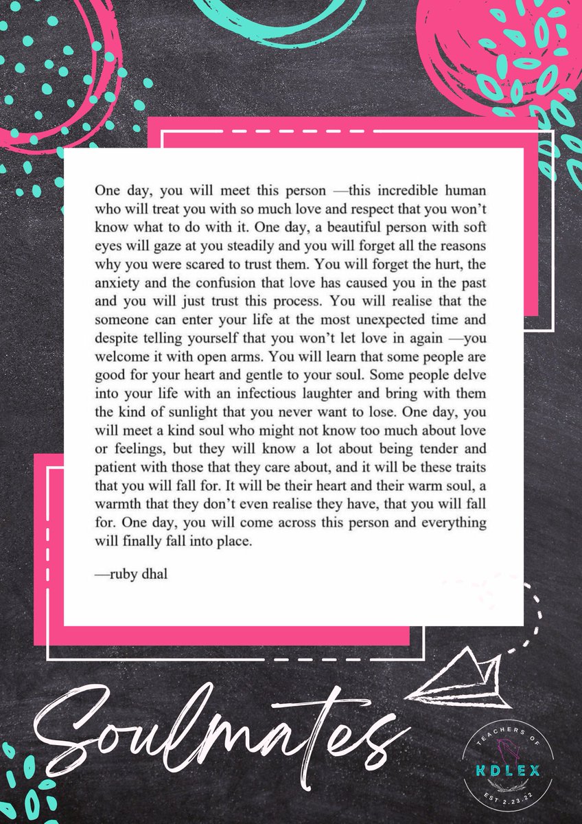 teachersofkdlex's tweet photo. "One day, you will come across this person and everything will finally fall into place." 

Reminiscing the time when Alexa posted this brings back so much feels. Knowing that you've finally found the love that you both deserve gives us comfort.

SANA ALL KDLEX
#StarMagicOrigins https://t.co/trDunqrmZX