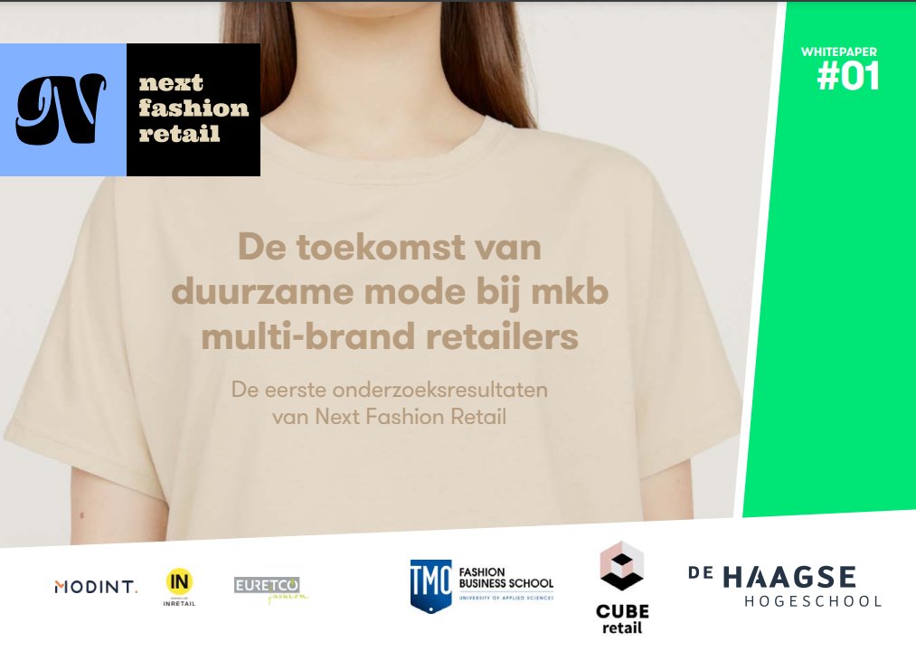 De verkoop van #duurzame #kleding bij de traditionele MKB multi-brand #fashion retailers verloopt stroef. Toch geeft 83% van hun klanten aan hierin interesse te hebben. Dit blijkt uit #onderzoek van <a href="/dehaagse/">De Haagse Hogeschool / THUAS (INACTIEF/INACTIVE)</a>, <a href="/TMOFBS/">TMO Fashion Business School</a> en CUBEretail. Lees de whitepaper! retailinsiders.nl/updates/berich…