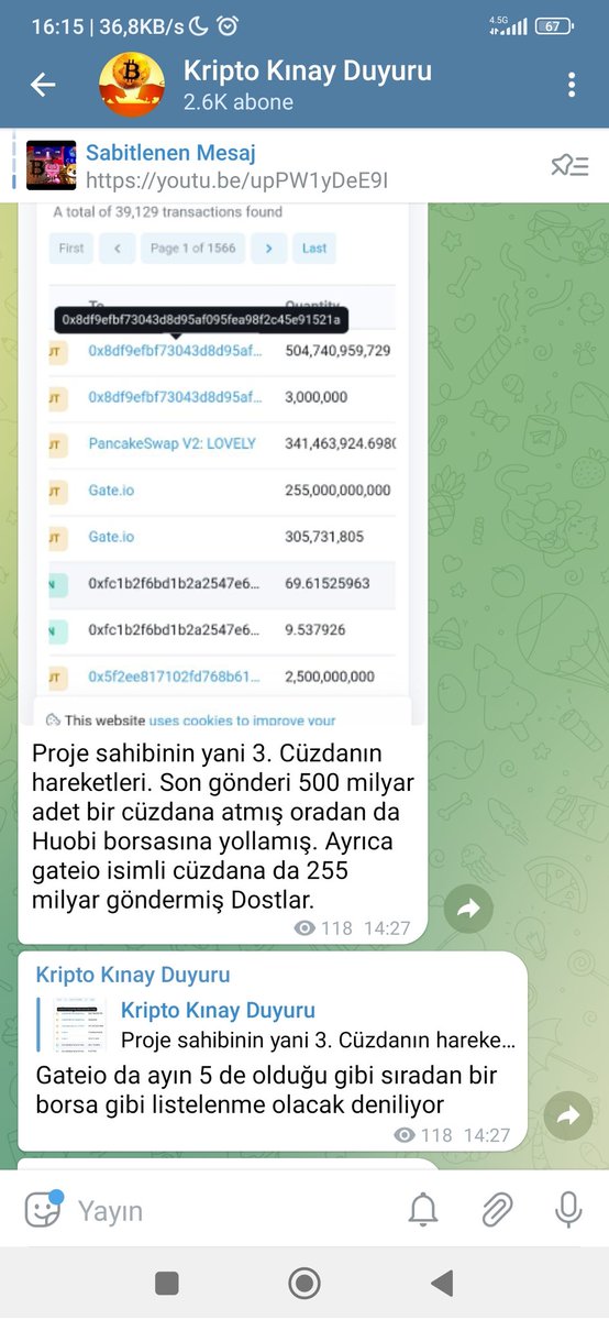 #lovelyinufinance #LovelyINU TG kanalında paylaştığım gibi #gateio borsasında listelenebilir ve #gateio ayın 16 sındaki borsa olmayabilir dostlar yani ayın 16 sında daha büyük bir borsa gelebilir 🔥🔥♥️
#binance #KuCoin #gateio #mexc #ceek #borsa #bitcoin